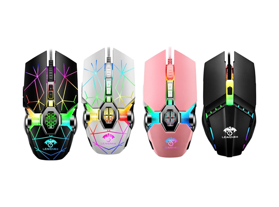 Sones Leaven 7 Tuşlu 4000 Dpı Usb Kablolu Bilgisayar Ofis Aydınlatmalı Rgb Mekanik Oyun Faresi, Kablo Uzunluğu: 1,5 M, Renk: S30 Pembe Diğer