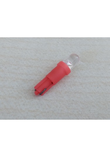 T5 Dipsiz Kırmızı Led Ampul 12v 4adet ı İthal T5 Torpido, Gösterge Mini Dipsiz Ampul