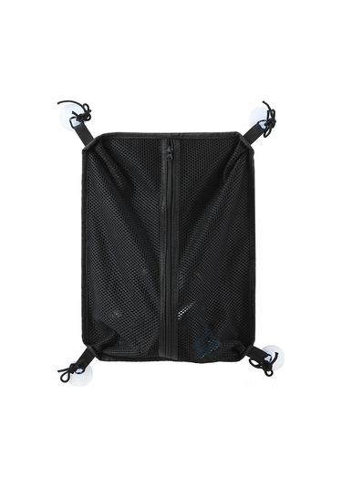 Neevoyu Sup Aletleri İçin Nefesli Ağ Desenli Depolama Çantası - 4 Süksiyon Cup İle Tahta Tutucu, 39.5x29.5cm, Oxford Kumaşı