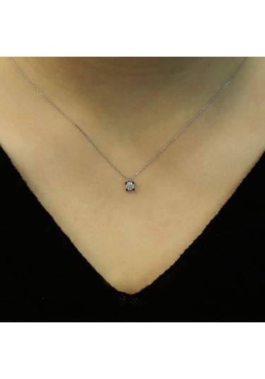 Lova 0,20 Karat Pırlanta Tektaş Kolye - 2030004