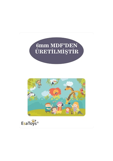 Ahşap 54 Parça Çocuk Puzzle-82