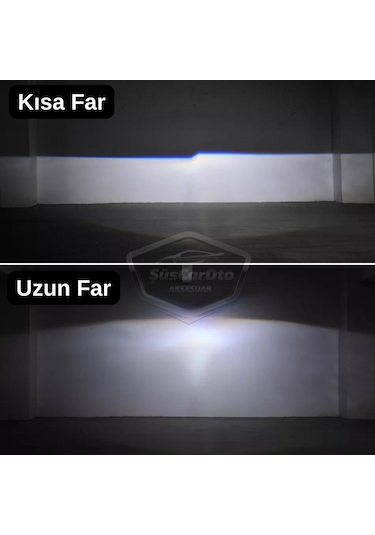 Universal 2.5'' Bi-xenon Far Merceği Uzun Kısa Projektör Lens Bixenon Şeffaf Lens Profesyonel Seri 2 Adet Gümüş
