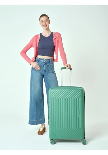 United Colors Of Benetton Unisex Büyük Boy Valiz 14bnt8001-01 Yeşil