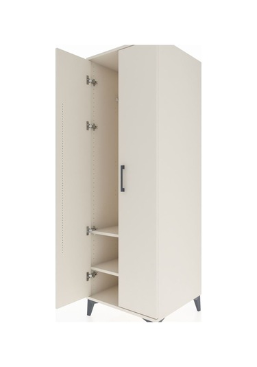 Kronos Dolap 2 Raflı 2 Kapaklı Tek Askılı 60x59x182 Aytaşı-ay... Aytaşı