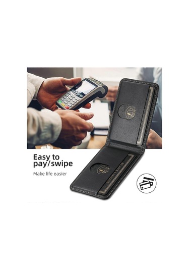 Uyumlu İphone 16 Kılıfı Magsafe Kart Tutucu Stand Telefon Kılıfı Siyah İle Uyumlu Çok Renkli