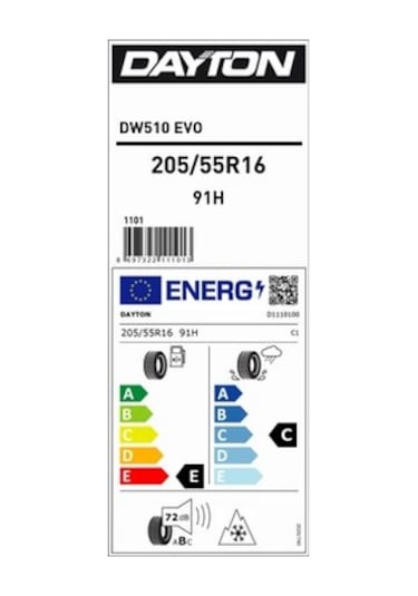 Dayton 205/55R16 91H DW510 Evo Kış Lastiği 2025