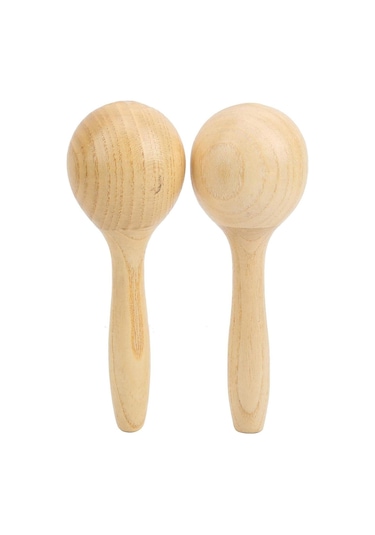 Jwin Jwm-109 Saplı Marakaş Orff - Ritim Aleti Seti - Natural