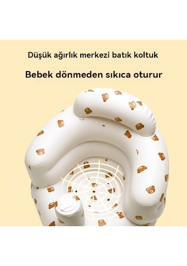 Bebek Öğrenme Koltuğu Çocuk Güvenliği Düşme Koruması Beyaz 1 Beyaz