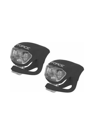 Force Silikon Ön Beyaz Arka Kırmızı Far Seti Siyah