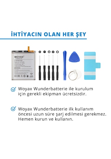 Woyax By Deji Samsung Galaxy S23 Uyumlu Premium Batarya