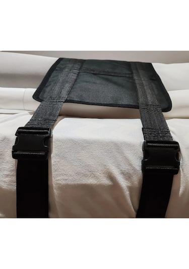 Ozclife Çift Kemerli Hasta Yatağa Bağlama Kemeri - Siyah