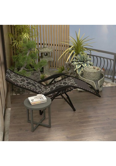 Suntek Katlanır Askılı Sandalyeler Sandalye Açık Çim Siyah