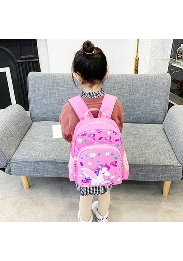 Hainan Shenda Sevimli Tek Boynuzlu At Okul Sırt Çantası - Pembe 6rtf04 Pembe