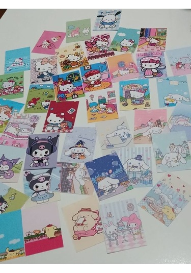 Sanrio Hello Kitty Çek Kopart Sticker Kitabı 45 Adet Büyük