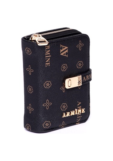 Armine C 01 Kadın El Çantası Siyah Baskılı Siyah Baskılı