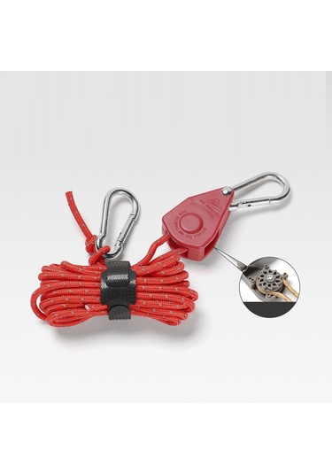 Suntek Cırcırlı Askı Halat Askısı Hızlı Kırmızı Kırmızı