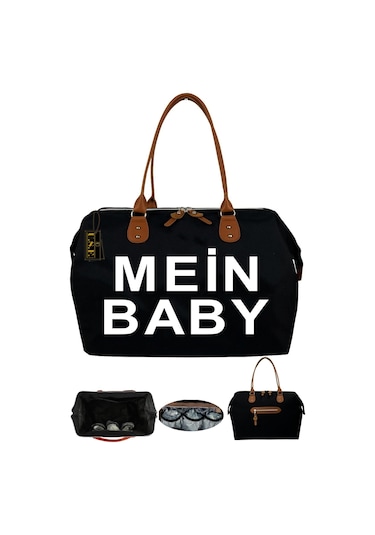 Bebek Bakım Çantası Hastane Çıkışı Anne Çantası Siyah