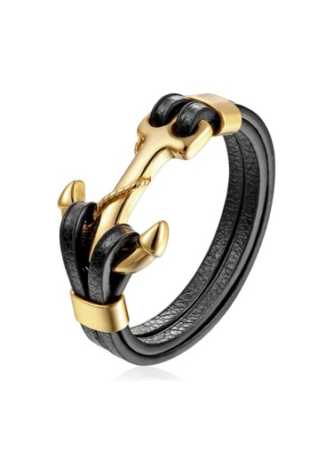 Omark Cotton Goldie Çapa Bileklik Siyah