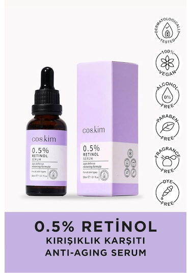%0.5 Retinol Bakım Serumu 30 Ml