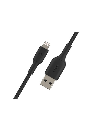 Belkin Örgülü Lightning Hızlı Şarj Kablosu Siyah 2m CAA002BT2MBK