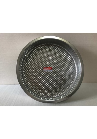 Çiğ Köfte Tepsisi - 2 Numara - Çelik Leğen Motifli - 41 CM