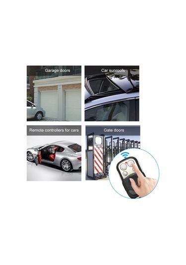 Kangvka 433mhz 4 Tuşlu Akıllı Kopyalama Kumanda, Elektrikli Pencere/kapı İçin, Kopya Makinesi Gerektirmeyen, Ht600/1527/2260 Kodlarını Desteği, Ak12 Modeli