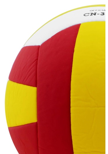 Voleybol Topu Soft Touch Yapıştırma Yumuşak Yüzey 18 Panel 5 Numa Beyaz - Kırmızı
