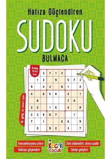 Sudoku Bulmaca - Hafıza Güçlendiren 6+ Yaş- Bıcırık Yayınları