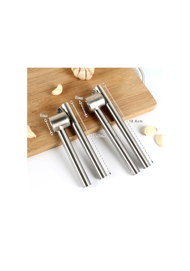 304 Paslanmaz Çelik Sarımsak Presi Uzatılmış Sarımsak Gümüş Gümüş