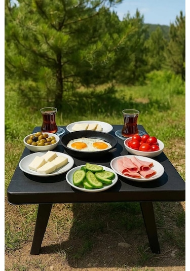Piev Pratik Katlanır Ayaklı Bahçe Kamp Piknik Masası