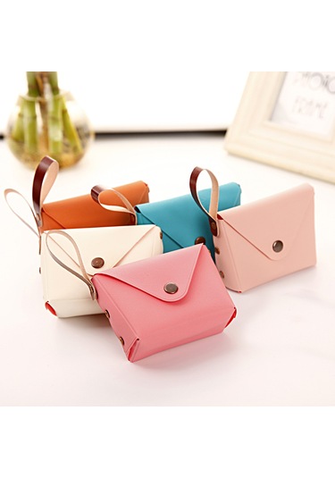 Sevimli Şeker Rengi Küçük Bozuk Para Çantası - Koyu Mavi