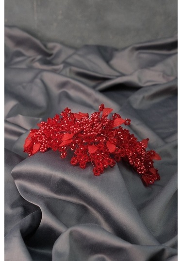 FdayAksesuar En Güzel Gelinler Için Azra Inci Boncuklu Gelin Kına Tacı Saç Aksesuarı FRDY31662