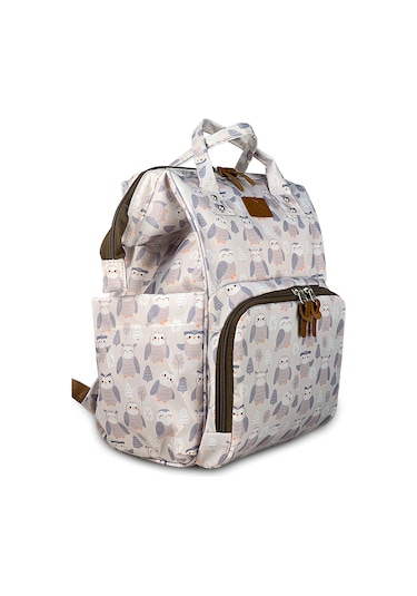 Paris Anne Bebek Çantası Baykuş Gri