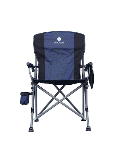 Windcamp Katlanır Kamp Sandalyesi Lux Mavi - Siyah