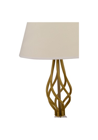 Lupin Beyaz Şapkalı Gold Abajur Diğer