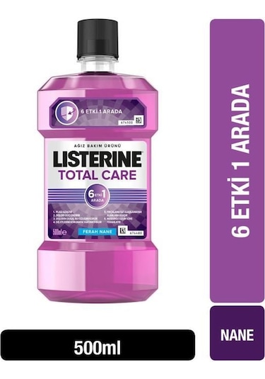 Listerine Total Care 6 Etki 1 Arada Ağız Bakım Suyu 500 ML