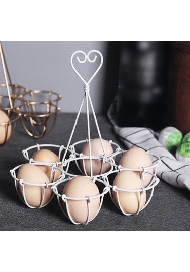 Suntek Yemek Odası Tezgah Dekoru Beyaz Için Metal Yumurta