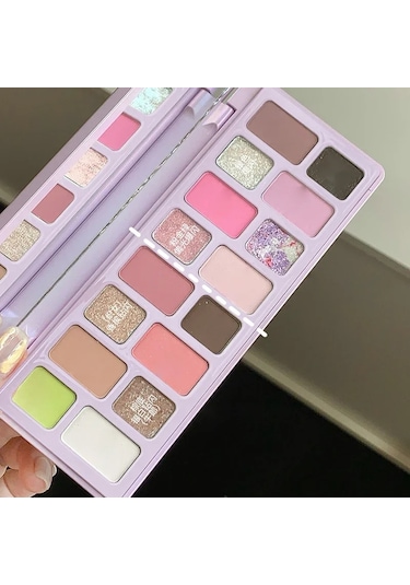 16 Renkli Glitter Pembe Göz Farı Dumanlı Pırıltılı Mavi Yeşil Sedefli Elmas 03 01