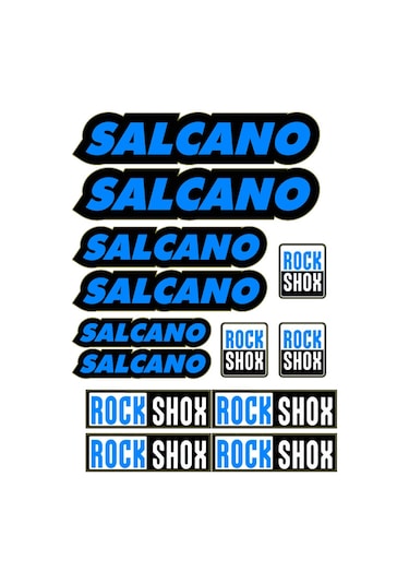 Salcano Bisiklet Kadro Sticker Seti 04