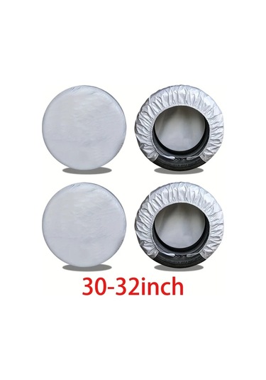 Dashanshop 30-32 Inch 4 Adet Araba Lastik Kılıfı Sedan Karavan Suv Dayanıklı Koruma