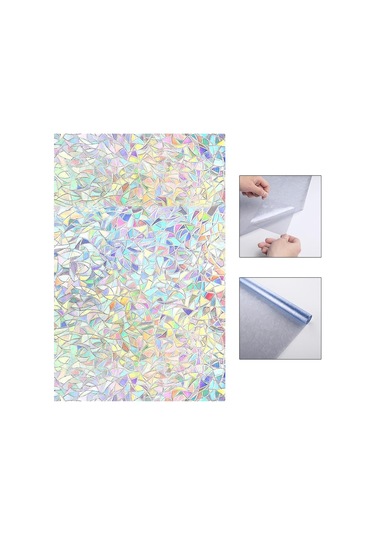 Suntek Gökkuşağı Pencere Gizlilik Film Rulosu 3d Statik 45x200cm