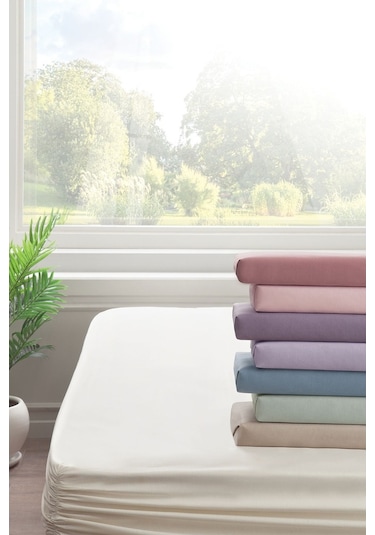 Yataş Bedding Noah Lastikli Çarşaf (200X200 Cm) - Pudra (471070941)