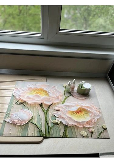 Brightnest Çamaşır Makinesi İçin Emici Diyatomit Paspas 399866156 Beyaz