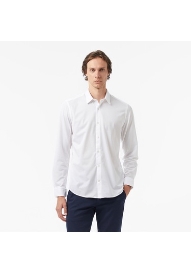 Nautica Erkek Beyaz Slim Fit Gömlek Düz W57430t Beyaz