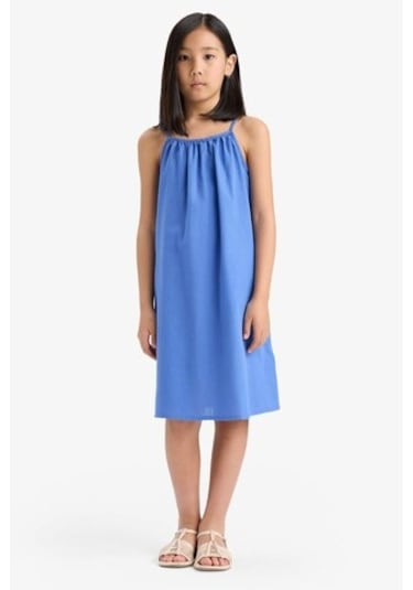 DeFacto Kız Çocuk A Kesim Pamuklu Kolsuz Yazlık Elbise E5808A825HSBE412