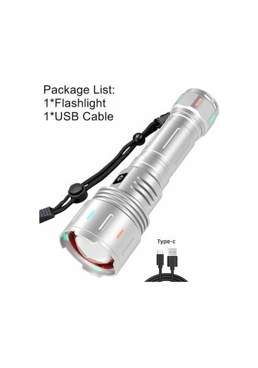 Kensun Lo-037 Uzun Menzilli Su Geçirmez El Feneri 001 Beyaz