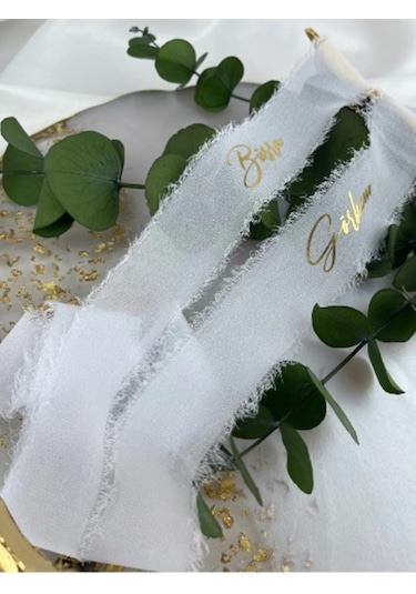 İsimli Söz Nişan Kurdelesi - İpek Kurdele B-1