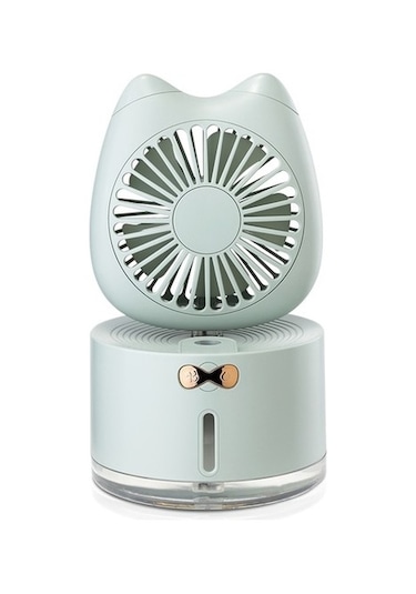 Bd-mm1 Kedi Şekli Ev Masaüstü Sprey Nemlendirici Fan Pink Dw3h7m Yeşil