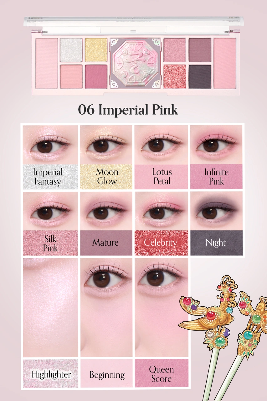 Peripera All Take Mood Like Palette 06 İmperial Pink