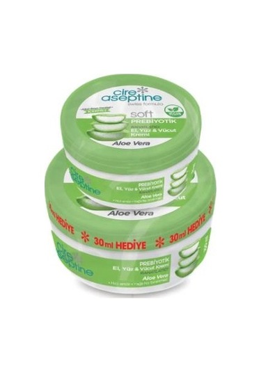 Cire Aseptine Soft Aloe Vera El Yüz ve Vücut Kremi 100 ML + Aloe Vera El Yüz ve Vücut Kremi 30 ML